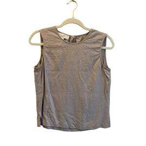 Vintage Silk Neutral Sleeveless Top